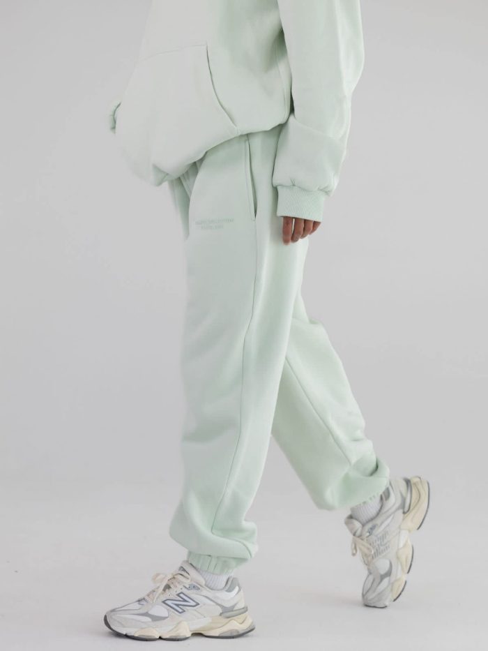 Pastel Sweatpants: Abby is 5′9″ wearing a size M